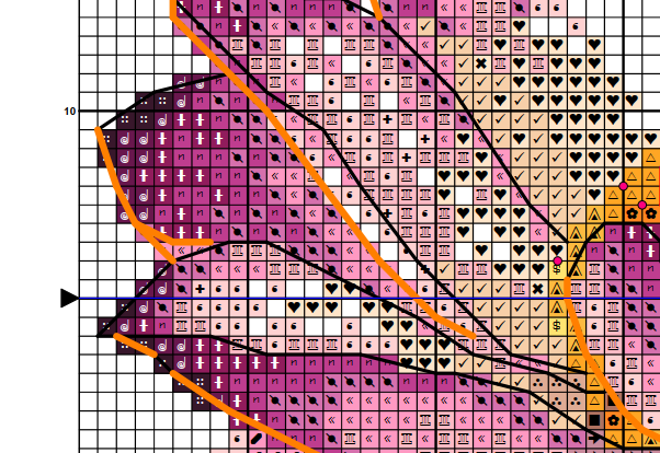 Pink lotus color version of pattern Pink lotus color version of pattern